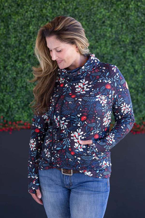Michelle Mae Soft Funnel Neck - Christmas Berry