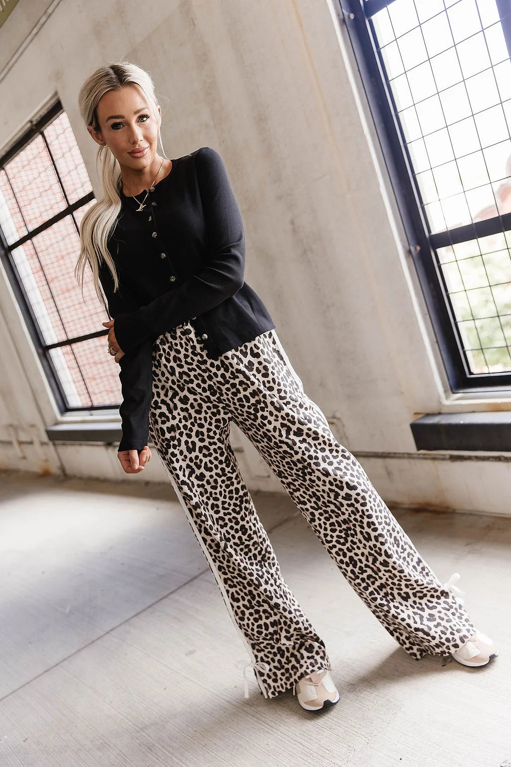 ***PRE-ORDER*** Ampersand Button Front Long Sleeve Lulu - Black