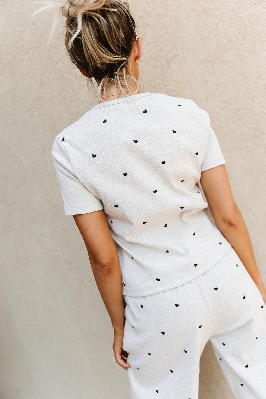 ***PRE-ORDER*** Ampersand Button Front Lulu Tee - Crushworthy Grey