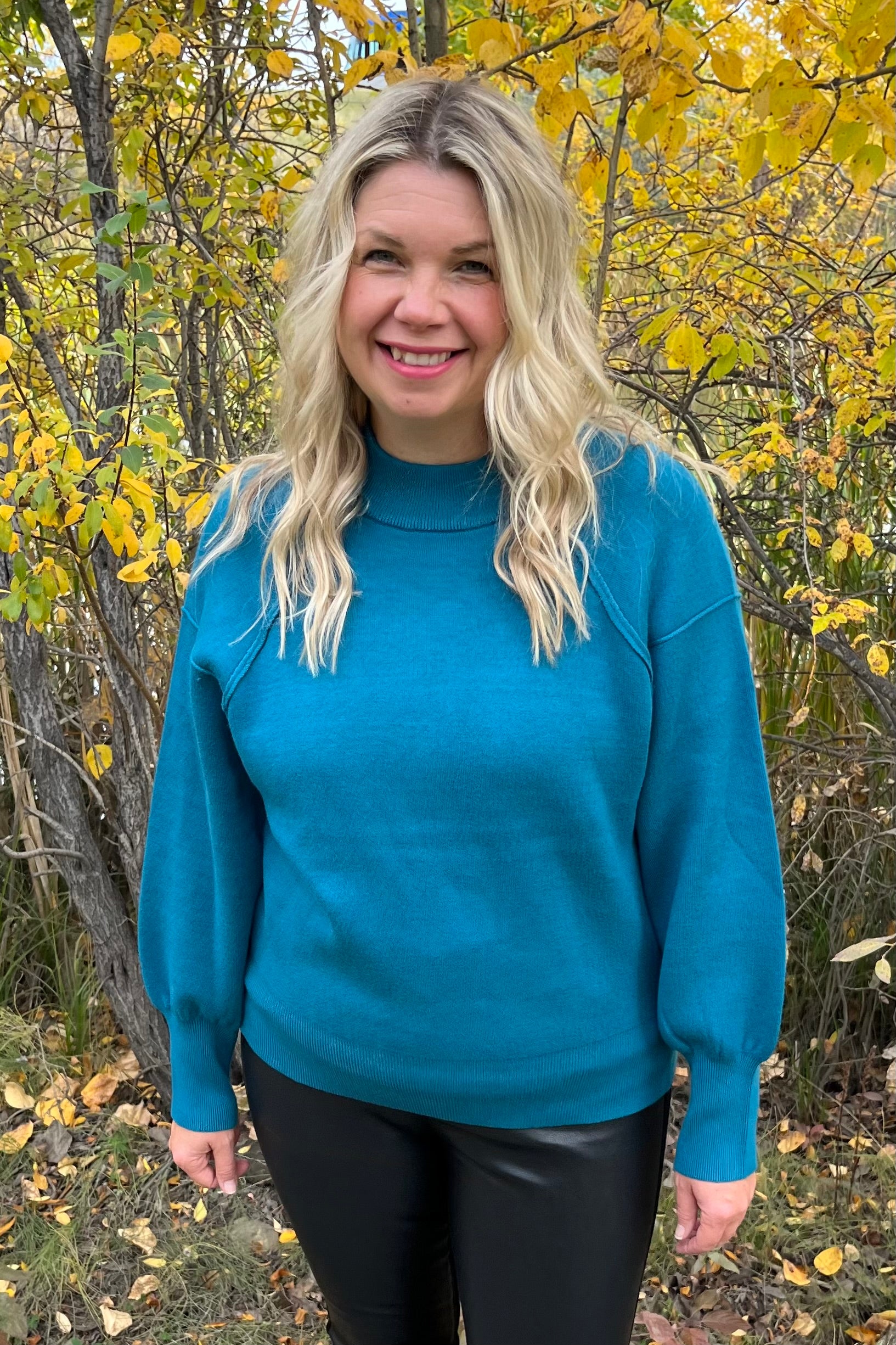 Aurelia Sweater - Teal