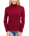 Grace and Lace Oh So Soft Ribbed Turtleneck - Perfect Red