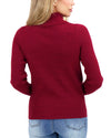 Grace and Lace Oh So Soft Ribbed Turtleneck - Perfect Red