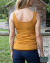 Grace And Lace Perfect Fit Seamless Ribbed Tank - Mustard Tops &amp; Sweaters
