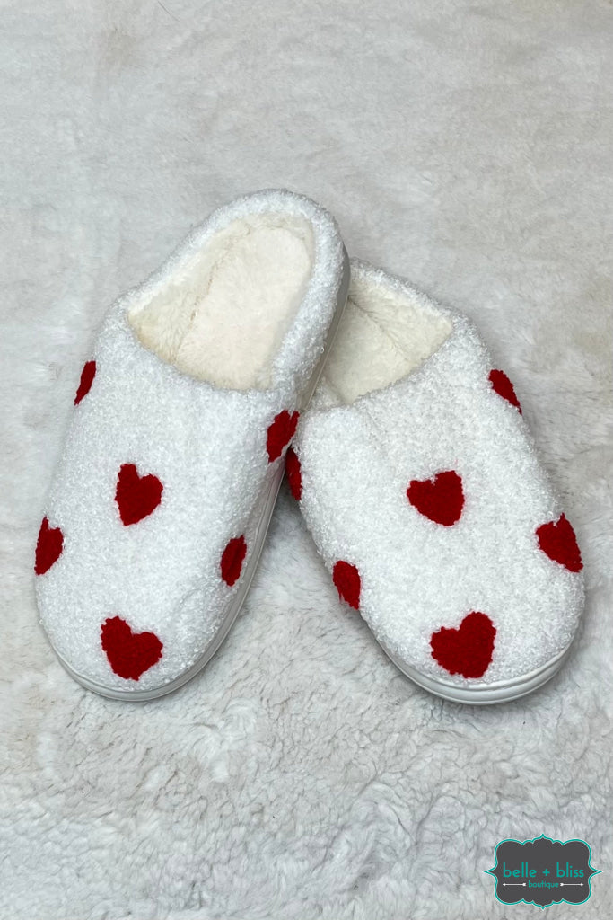 Heart Slippers - Red Mini Hearts Accessories