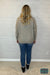 Julia Front Seam Sweater - Heathered Mocha Tops & Sweaters