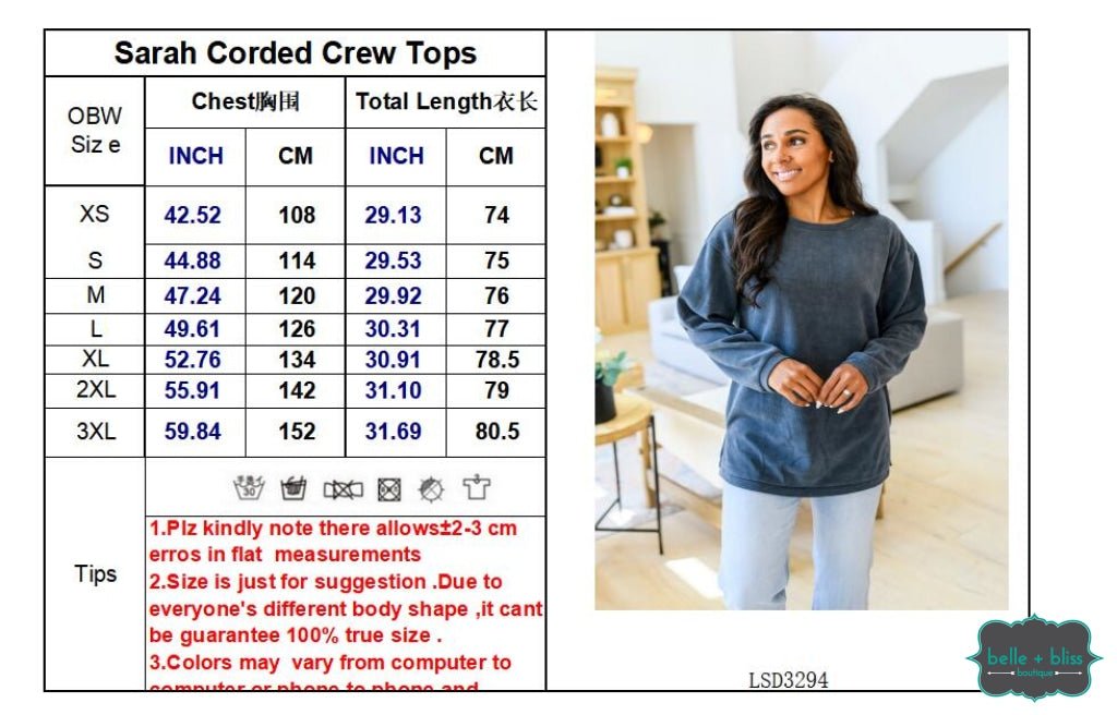 Sarah Corded Pullover - Brown Tops & Sweaters