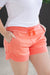 Michelle Mae French Terry Stevie Shorts - Deep Coral