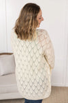 ***PRE-ORDER*** Michelle Mae Open Knit Cardigan - Ivory