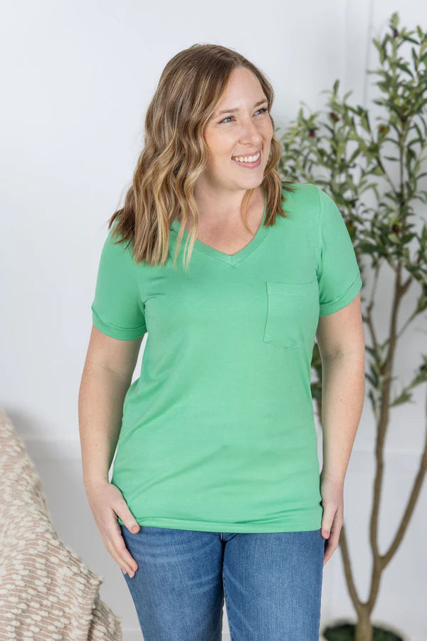 Michelle Mae "Sophie" Pocket Tee - Mint