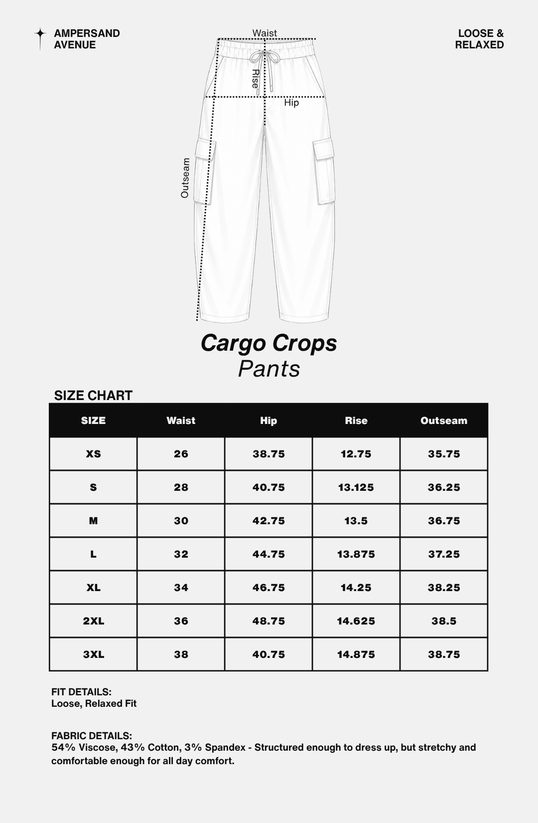 ***PRE-ORDER*** Ampersand Cargo Cutie Crop Pine - Pine (shipping mid December)