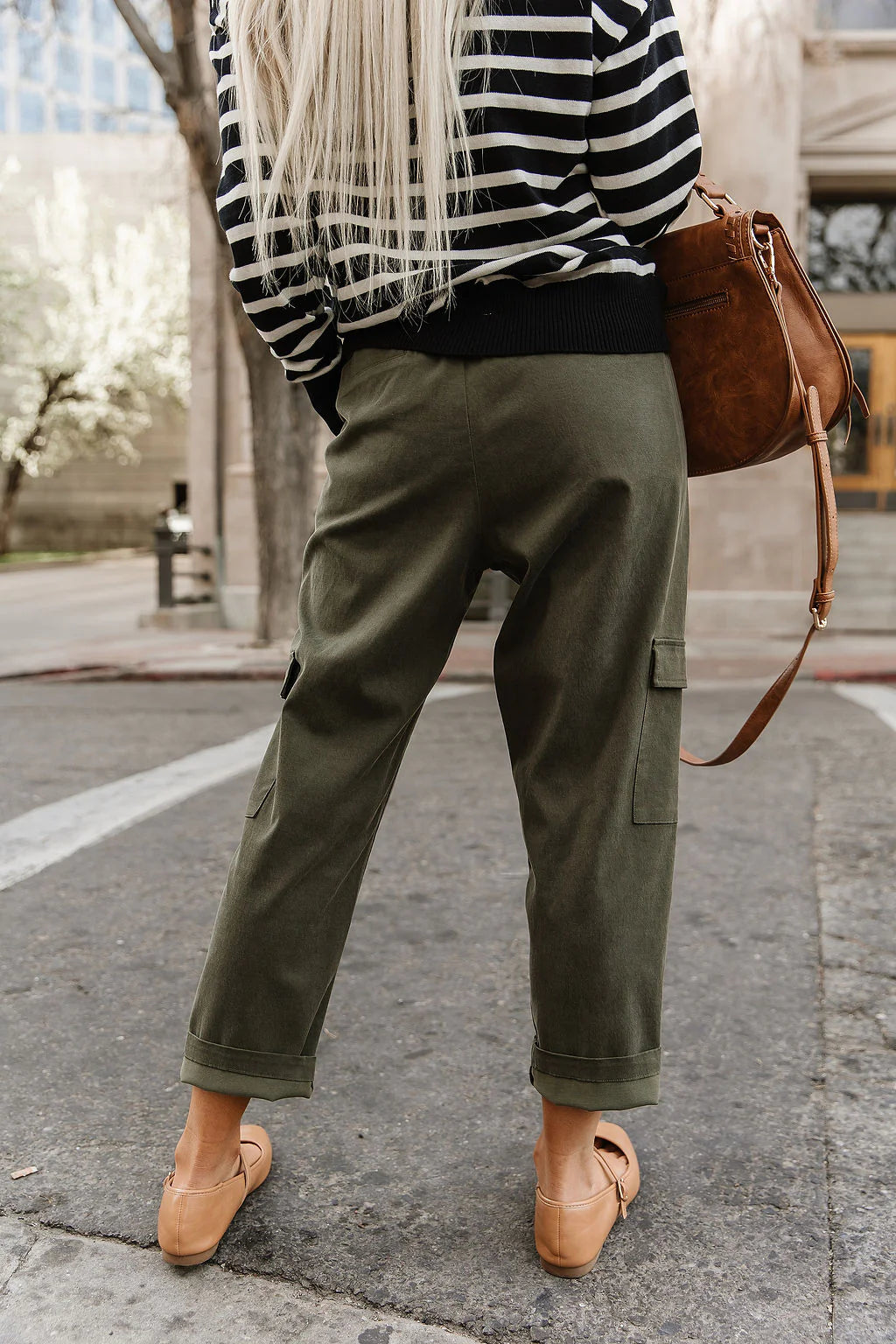 Ampersand Cargo Cutie Crop Pant - Olive