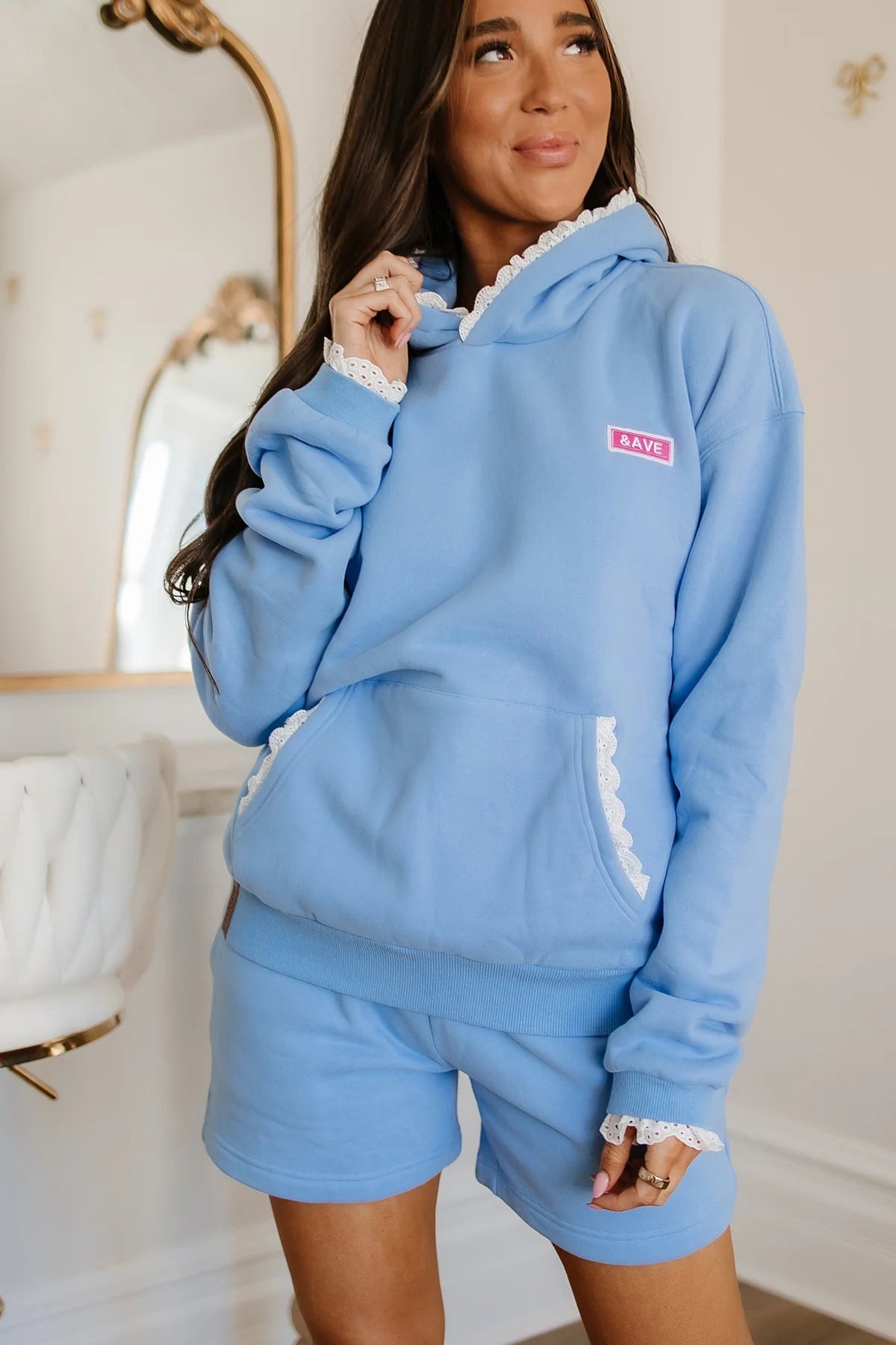 ***PRE-SALE*** Ampersand Comfort Zone Hoodie - Blue Lace