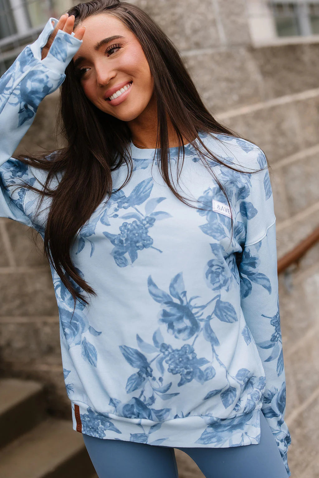 ***PRE-ORDER*** Ampersand University SideSlit Pullover - Poolside