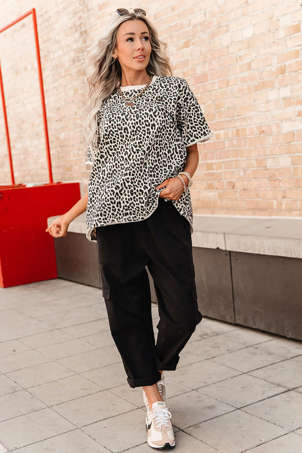 ***PRE-ORDER*** Ampersand Boyfriend Tee - Layover Leopard