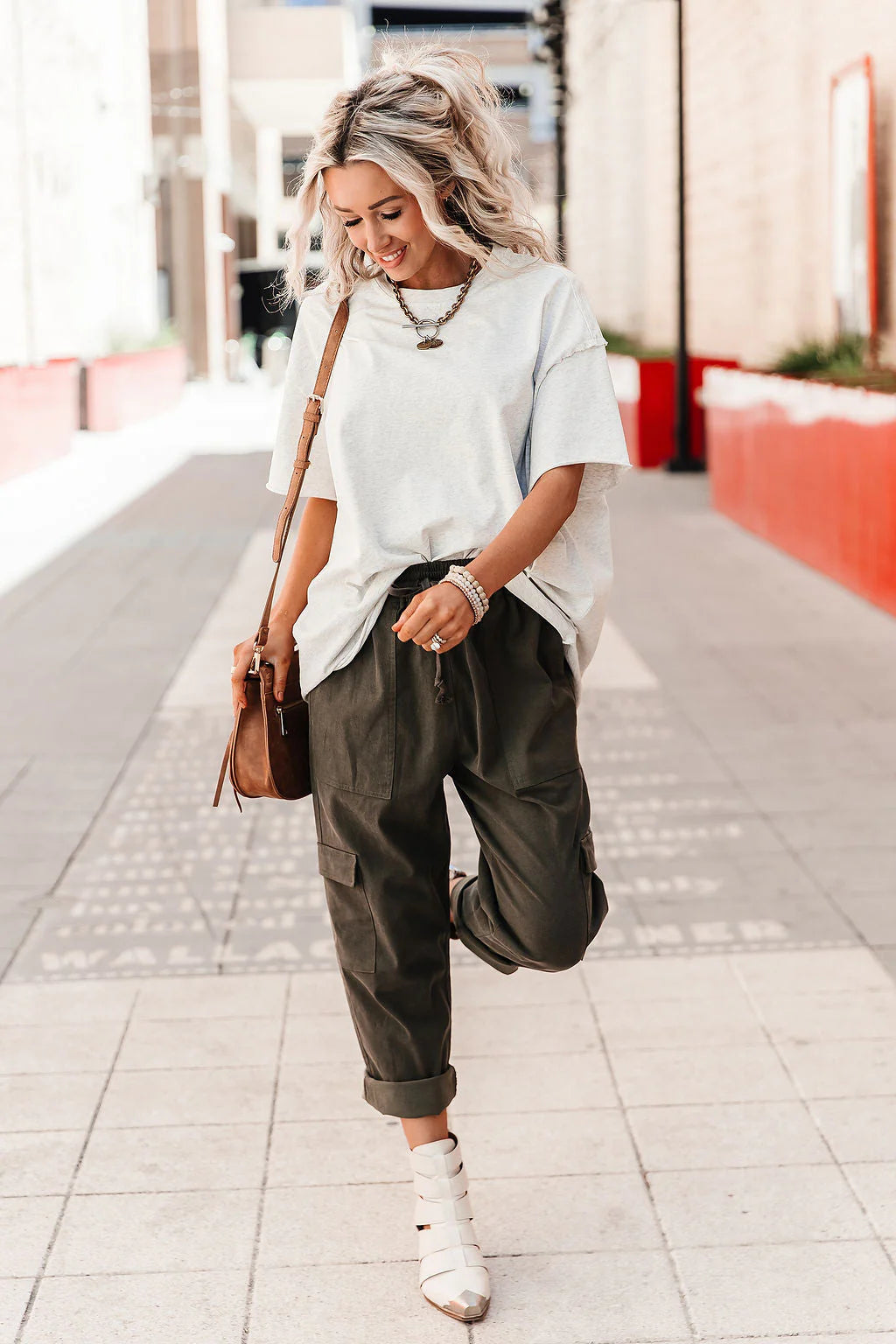 Ampersand Boyfriend Tee - Oatmeal
