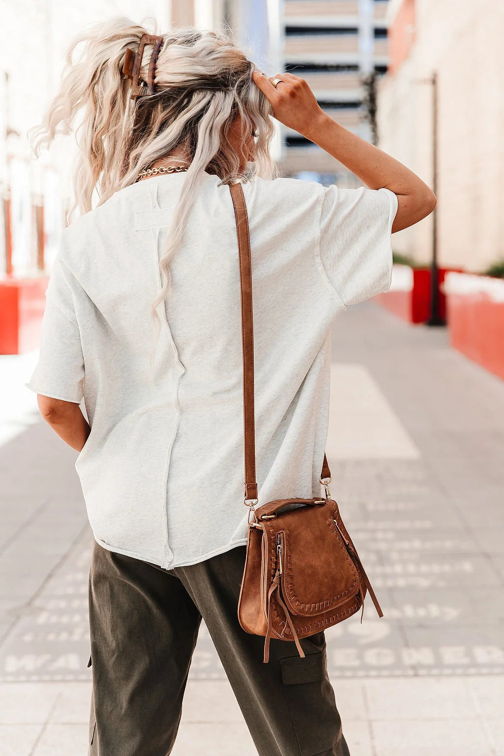 Ampersand Boyfriend Tee - Oatmeal