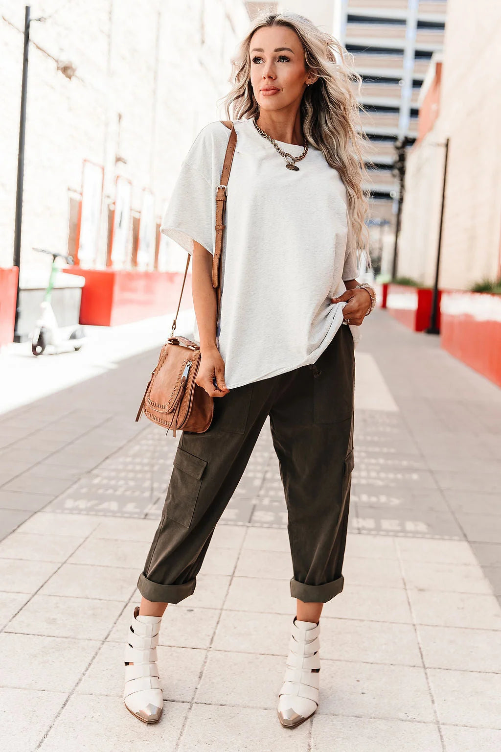 Ampersand Boyfriend Tee - Oatmeal