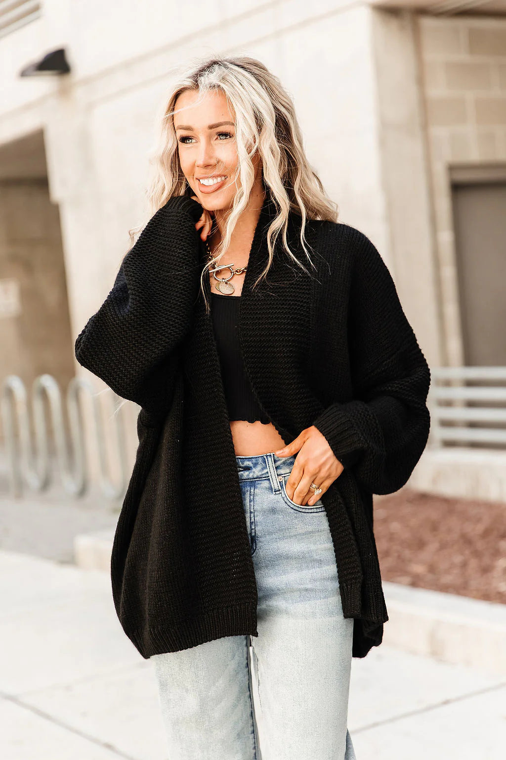 Ampersand Oversized Cardigan - Forever Yours