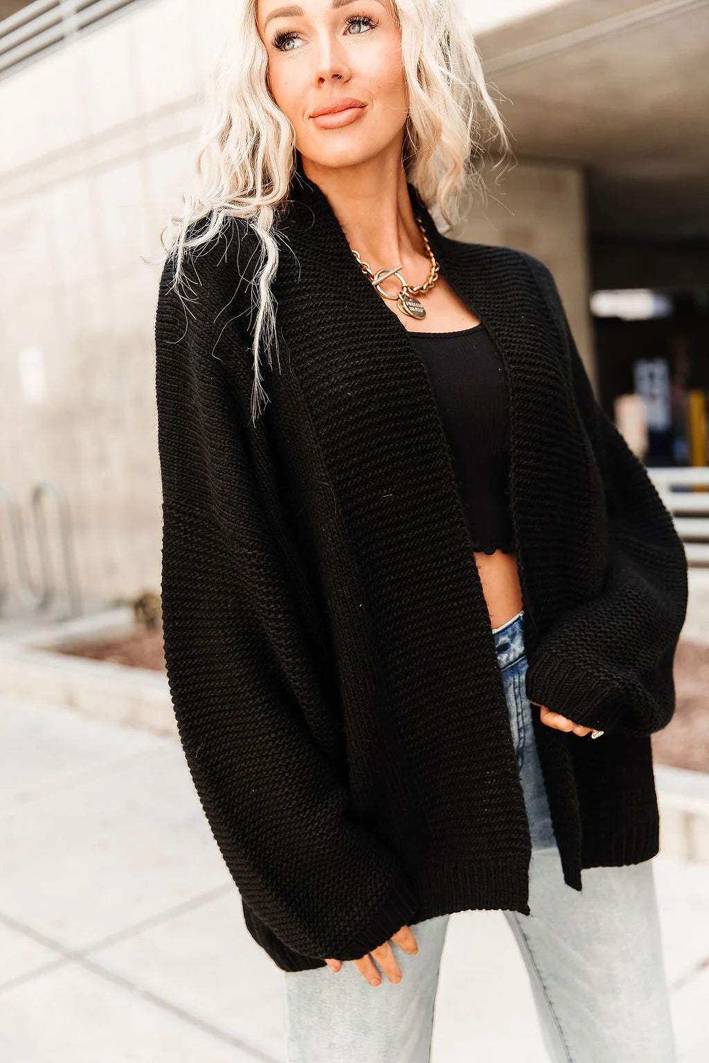 Ampersand Oversized Cardigan - Forever Yours