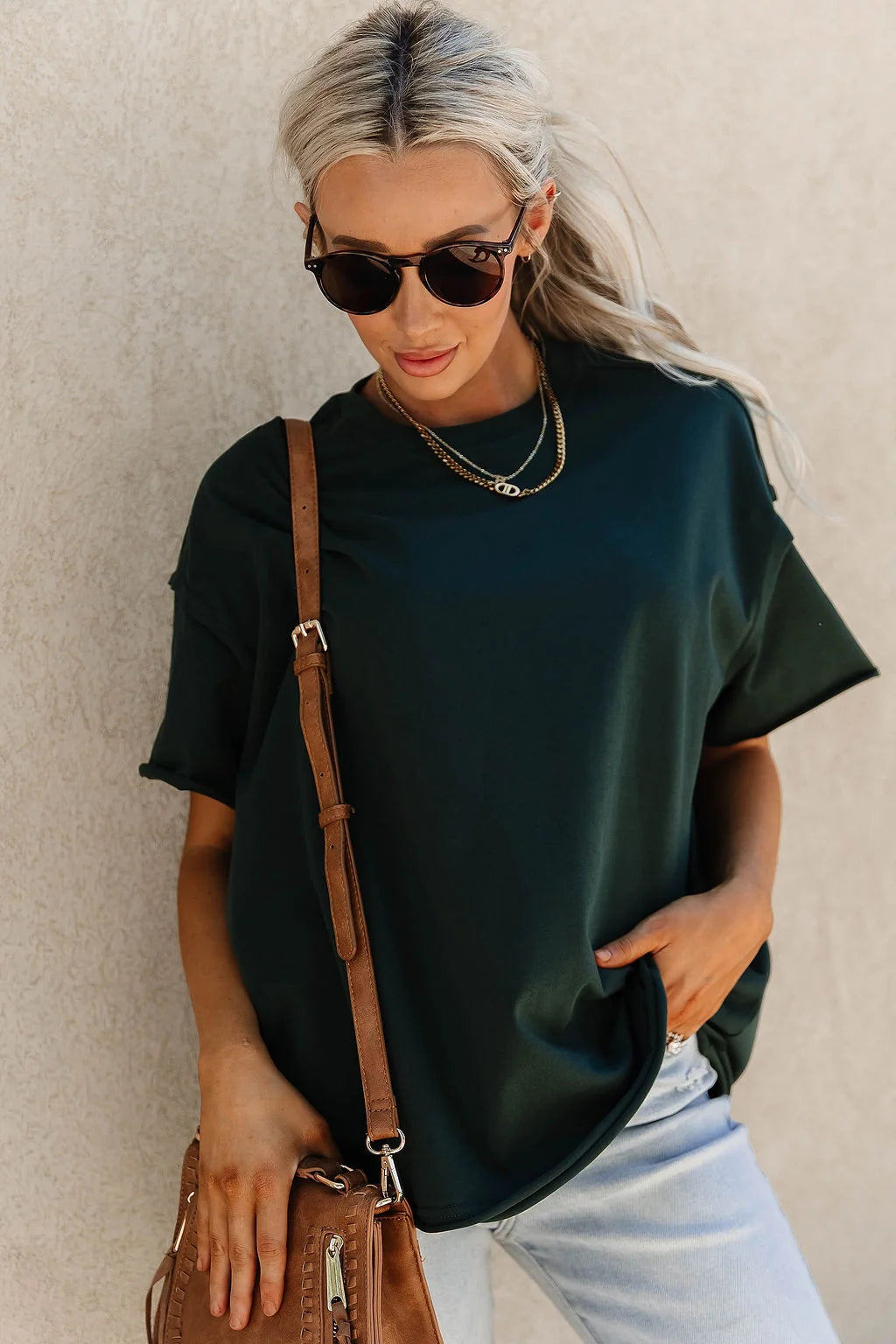 ***PRE-ORDER*** Ampersand  Boyfriend Tee - Pine (shipping mid December.)