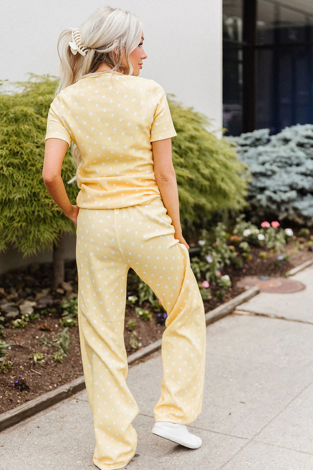***PRE-ORDER*** Ampersand Waffle Lulu Tee - Lemon Drop (shipping early August)