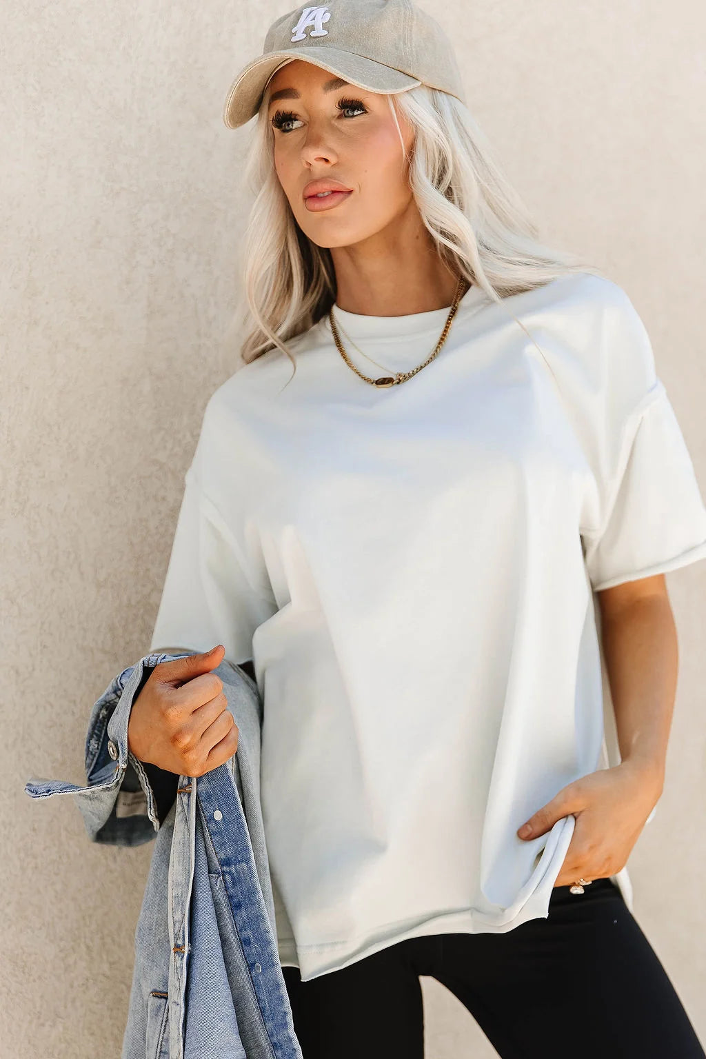 ***PRE-ORDER*** Ampersand  Boyfriend Tee - Cashmere (shipping mid December)