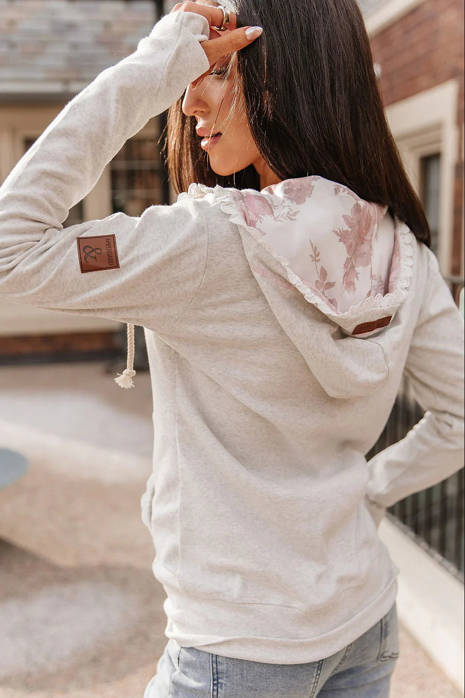 ***PRE-ORDER*** Ampersand FullZip Sweatshirt - Blossom Bliss