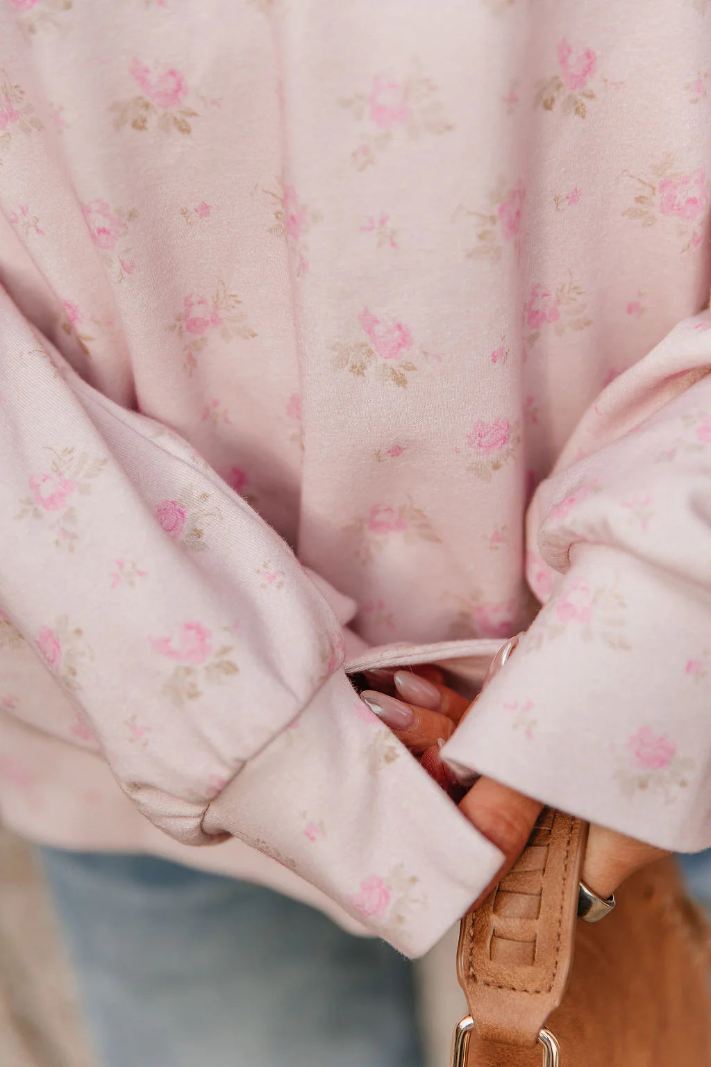 ***PRE-ORDER*** Ampersand University SideSlit Pullover - Tea Rose