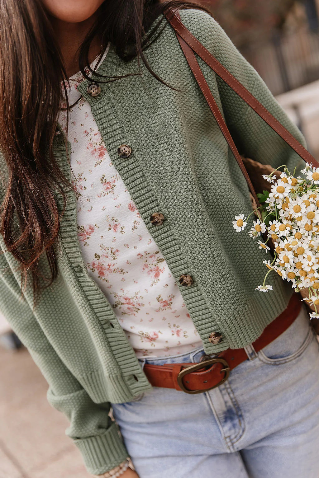 ***PRE-ORDER*** Ampersand Cloud Knit Cardigan - Fern