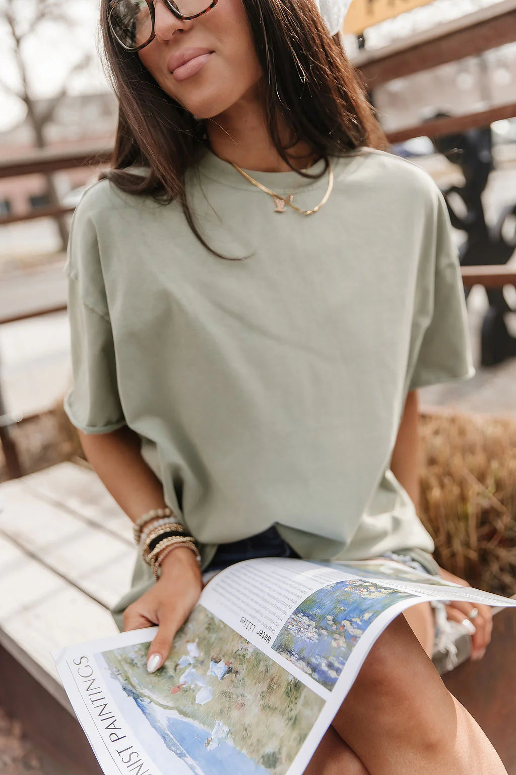 ***PRE-ORDER*** Ampersand Boyfriend Tee - Sage