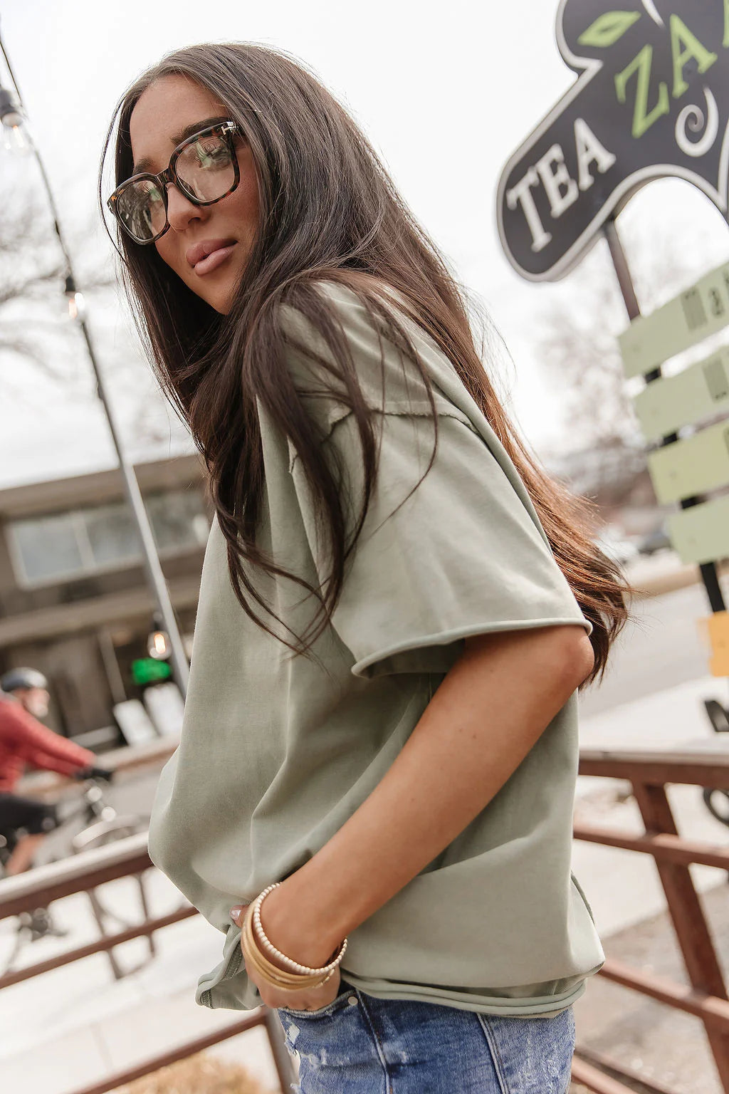 ***PRE-ORDER*** Ampersand Boyfriend Tee - Sage