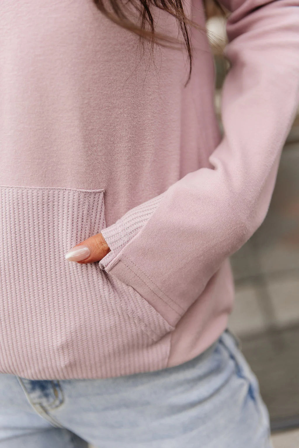 ***PRE-ORDER*** Ampersand HalfZip Sweatshirt - Lilac Dreams