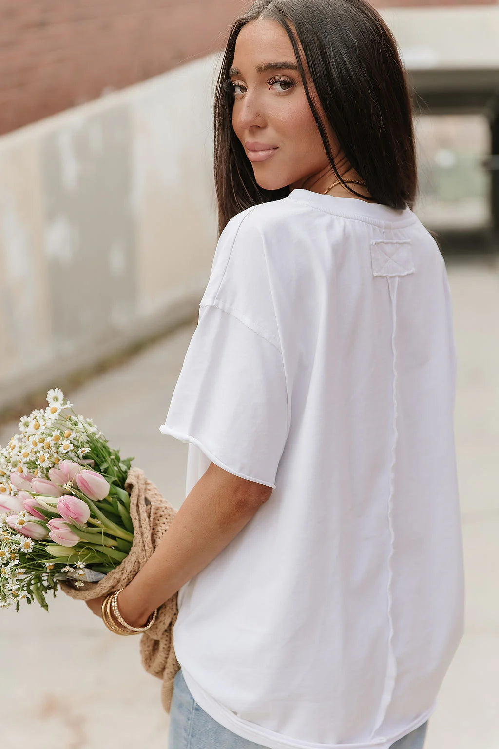 ***PRE-ORDER*** Ampersand Boyfriend Tee - White
