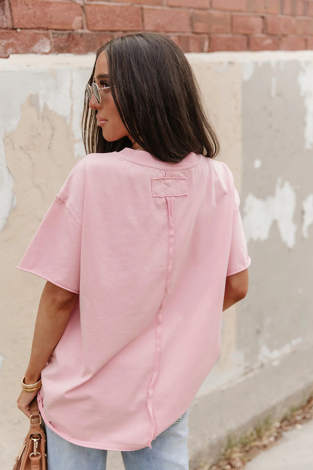 ***PRE-ORDER*** Ampersand Boyfriend Tee - Pink