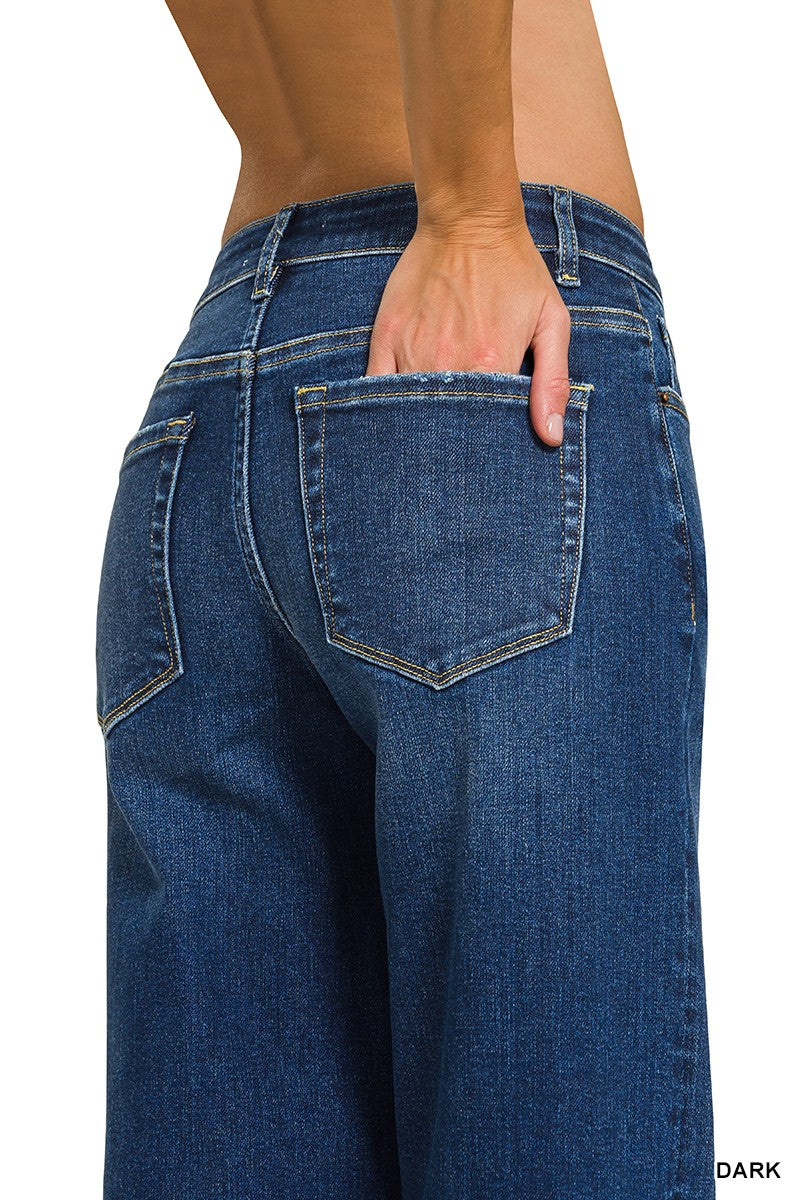Joss Wide Leg Denim - Dark Wash