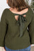 ***PRE-ORDER*** Michelle Mae "Bethany" Bow Knit Sweater - Olive