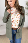 Michelle Mae &quot;Cori&quot; Cardigan - Sage