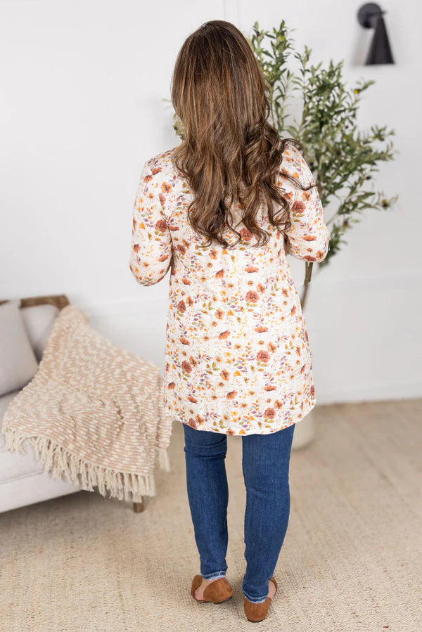 Michelle Mae Classic Cardigan - Harvest Charm Floral