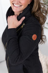 ***PRE-ORDER*** Michelle Mae &quot;Quinn&quot; Zip Up Cowl - Black