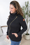 ***PRE-ORDER*** Michelle Mae &quot;Quinn&quot; Zip Up Cowl - Black