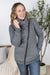 ***PRE-ORDER*** Michelle Mae "Quinn" Zip Up Cowl - Charcoal