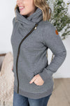 ***PRE-ORDER*** Michelle Mae &quot;Quinn&quot; Zip Up Cowl - Charcoal