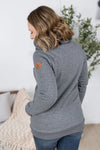 ***PRE-ORDER*** Michelle Mae &quot;Quinn&quot; Zip Up Cowl - Charcoal