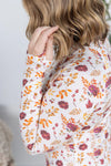 Michelle Mae &quot;Blair&quot; Long Sleeve Top - Autumn Floral