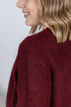 Michelle Mae &quot;Madison&quot; Cozy Cardigan - Burgundy