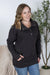 Michelle Mae Geometric Button Snap Pullover - Black
