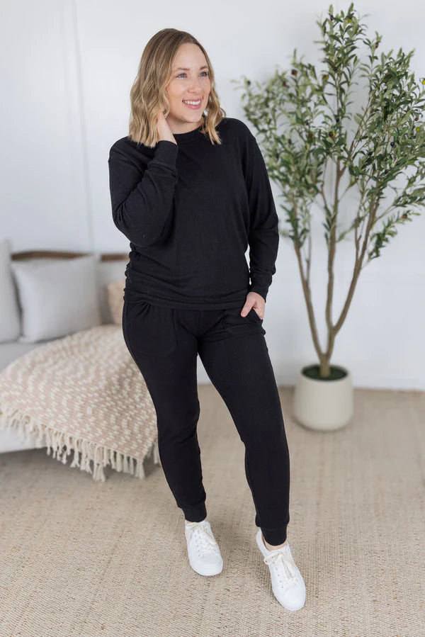 ***PRE-ORDER*** Michelle Mae Corrine Joggers - Black