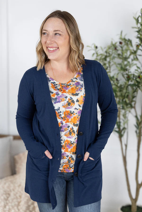 Michelle Mae "Cori" Cardigan - Navy