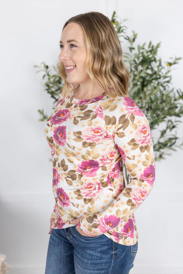 Michelle Mae "Blair" Long Sleeve Top - Autumn Blossom