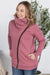 ***PRE-ORDER*** Michelle Mae "Quinn" Zip Up Cowl - Mulberry